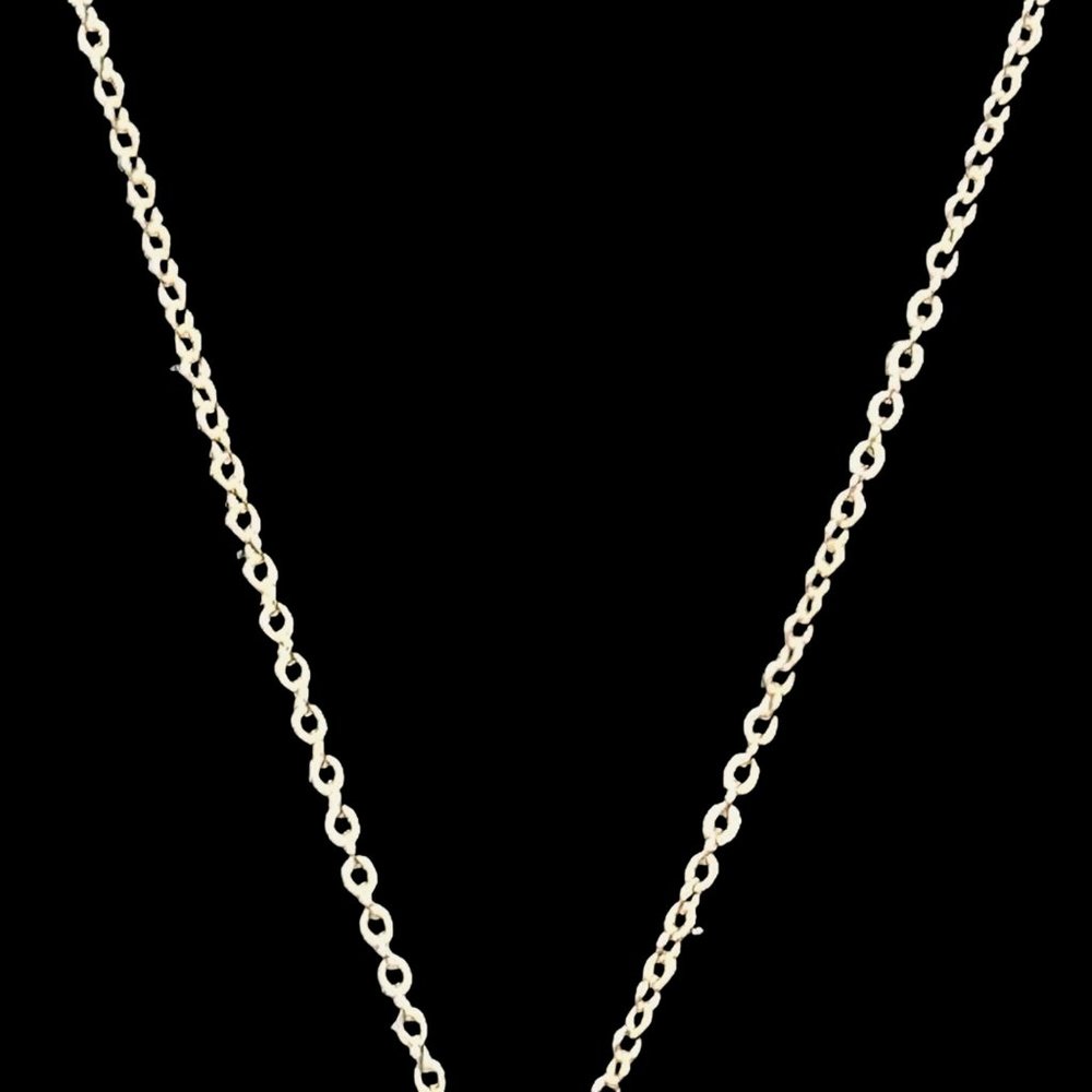 Kremnetz Gold Tone Necklace With Faux Pearl And Enamel Flower Pendant (4715) - Picture 4 of 5